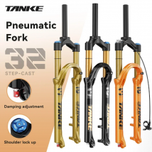 TANKE widelec rowerowy odbicie regulowane MTB pneumatyczne zawieszenie przednie 26/27,5/29 cali 120mm podróżny widelec szybkiego zwalniania akcesoria rowerowe