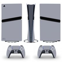 30. Jahrestag klassische graue Farbe PS5 Pro Digital Aufkleber Aufkleber Cover für Konsole und 2 Controller PS5 Pro Skin Vinyl