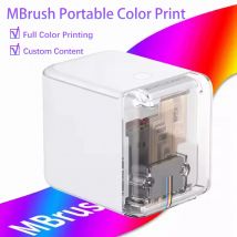 MBrush Handheld Inkjet Printer Wireless Mini Portable Color Printer Full Color Printing Cartridges DIY Printing Tattoo Logo Word