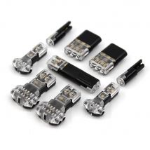 Spina a 2 pin Docking Tipo T Connettore elettrico Cavo LED Automotive Nessuna linea di rottura Collegamento terminale striscia di connessione