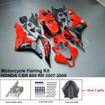 Kit completo de carenados de motocicleta para HONDA CBR600RR F5 2007 2008 CBR600 RR CBR 600RR 07 08 conjunto de carenado de carrocería rojo negro
