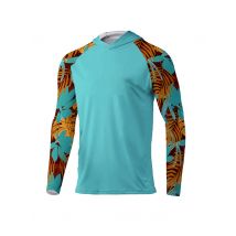 Performance Herren Hoodies Angeln Shirts Langarm UV-Schutz Mesh Produkte Wandern Camping Angeln Kleidung