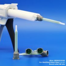 Miscelatore statico in plastica 50ml 30ml 100ml cartuccia 1:1 2:1 strumento di miscelazione di alta qualità ARALDITE AB colla ugello usa e getta colla punta di miscelazione