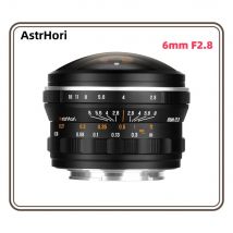 AstrHori 6mm F2.8 220 °   Lente ojo de pez circular ultraancha Enfoque manual Lente principal de fotograma completo para cámaras sin espejo con montura Leica L