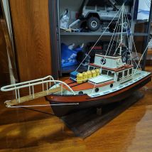 1/12 RC Ships 130cm Wooden Structure Simulation Orca Remote Control Fishing Boat  3d Printing Details RC Boat Model Kit Ship Toy