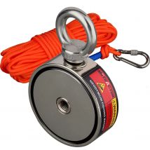 Starke Zweiseitige 300 KG Angeln Magnet Set Langlebige Seil Bergung Magnet Meer Angeln Ausrüstung Halter