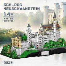 Klemmbausteine 6786PCS Schwanensee Gebäude Sets Stadt Mittelalterlichen Burg Architektur Modulare Gebäude Block Montage Modell Kit Erwachsene Spielzeug Geschenk