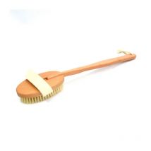 New 1Pc Qualified Shower Brush Natural Long Wooden Bristle Massager Bath Shower Back Spa Detachable Scrubber