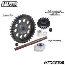 GPM 40Cr Kohlenstoffstahl M1.5 Stirnrad 33T/35T + Motorgetriebe 20T für TRAXXAS 1/6 XRT 1/5 X-MAXX 6S/8S