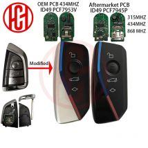 Modified ID49 PCF7945 PCF7953 Chip 315/434/868MHz Car Remote Key For BMW 1 3 5 6 7 Series F Chassis CAS4+ FEM 4Buttons