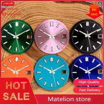 29 mm grün, rosa, schwarz, orange, blau, Sunburst-Zifferblatt, geeignet für Datum, nur NH35 NH35 NH36 Uhrwerk
