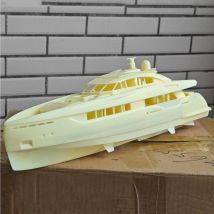 1/87 RC Boot 45 cm Super Yacht Fernbedienung Boot Integrierte SLA Lichthärtende Druck Form RC Boot Modell kit Erwachsene Spielzeug Geschenk