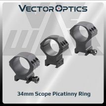 Vector Optics 34Mm Scope Picatinny Mount Ring Low Medium High Aluminum Hunting Acessories Optics