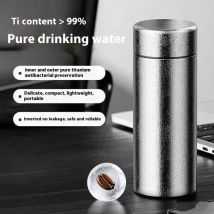 Isolierte Tasse Männer & Frauen Wasser Tasse Tragbare Tee Tasse Business Büro Tasse Titan Tasse Heiße und Kalte Reine Titan isolierung Flasche