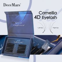 DeceMars Camellia 4D Wimpernverlängerung, fliegende Wimpern, Mega-Volumen, dramatisches, flauschiges Katzenauge