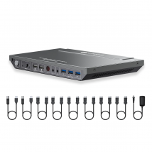 AV Access 8K DisplayPort KVM Switch for Two Computers, Supports Dual Monitors&144hz/165hz/240hz High Refresh Rate Gaming USB 3.0