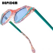 HEPIDEM Acetat polarisierte Sonnenbrille Frauen trend ige berühmte Marke Designer High-End Cateye Cat Eye Sonnenbrille rosa gm y