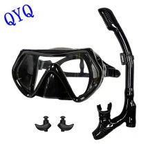 QYQ Professional Diving mask Snorkel Adult Silicone skirt Waterproof scuba mask snorkel set