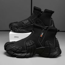 Männer neue Trend Schuhmarke Pu Leder Obermaterial Herren Seite Reiß verschluss Schuhe echte Schuhe 2024 Herren Turnschuhe hochwertige Schuhe Größe 39-45