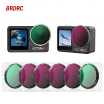 BRDRC UV/CPL/ND8/16/32/64 Filter Kits Für DJI Osmo Action 3 4 5 Pro Optische Glas Aluminium Legierung Rahmen Action Kamera Zubehör