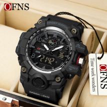 Ofns Mode lässig Herren Sport uhren führte digitale 50m wasserdichte Uhr multifunktion ale Luxus Herren uhren reloio masculino