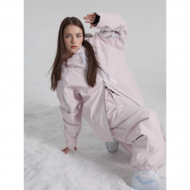 Set completo di giacca e pantaloni da sci a tavola singola impermeabile 3L Coldelement da donna -30 ℃   Articolato riflettente ad alta visibilità ​