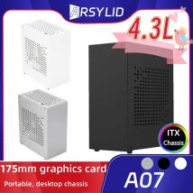 Alle Aluminium 2,0 mm HTPC Mini ITX A4 Chassis Spiel Computer Unterstützung Grafikkarte RTX2070 I5