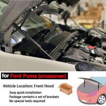 Amortyzatory gazowe maski przedniej do Forda Puma (crossover) 2019-2025, modyfikacja, podnośniki, wsporniki, sprężyny, pręty.