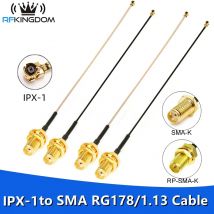 SMA do IPX-1 Pigtail Jumper RP SMA Female to U.fl IPX RG178 1.13 Gniazda kablowe Złącza Jack Adapter do routera Wifi GPS AP