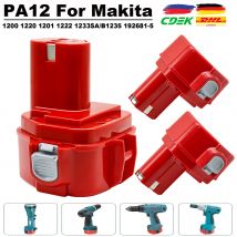 Per batteria Makita 12V PA12 batteria per Makita 1200 1220 1201 1222 1233SA/B1235 192681-5 4000mAh ni-mh batterie per utensili elettrici