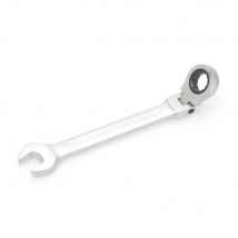 18mm Dull Polished Combination Wrench Flexible Head 72T Ratchet and Open End High Torque Spanner Repair Hand Tool