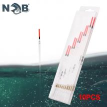 NGB 10 stücke 1/1,5/2/2,5/3g Mix Größe Hartplastik Angeln Float Mit Transparent Rohr vertikale Boje Angelgerät