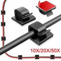 10/20/50pcs Kabel Organizer Clips Draht wickler Halter Schutz USB Kabel Management Klebe haken Schreibtisch klemme für Home Office