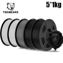 TECBEARS Filamento 3D PLA/PETG/petg opaco ad alta velocità /abs/seta/HSMPLA/PLA Plus/pla Filamento stampante 3D da 5 kg 1,75 mm per stampante 3D
