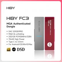 HiBy FC3 Przenośny klucz MQA 8X typu C USB DAC Audio HiFi Dekoder Wzmacniacz słuchawkowy DSD128 3.5