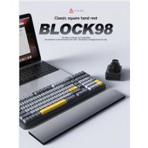 AJAZZ 98-Key Keyboard Wrist Rest Foam padded cushion for a soft, snug fit and non-slip grip at the bottom.