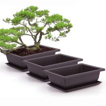 1pc Blumentopf Kunststoff Balkon quadratische Töpfe Bonsai Schüssel Kinderzimmer Becken