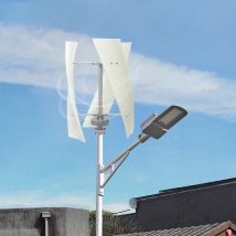 Vertikaler Windturbinengenerator, geräuscharmer Windkraft-Turbinengenerator-Kit, 3 Lüfterflügel, 100 W 12 V, für Wohnmobil, Halette, Boot