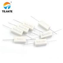 5pcs SQP Cement Resistor 5W 10W 0.25R 15R 33R 55R 140R 300R 5% Ceramic Resistor