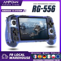 Consola de juegos portátil ANBERNIC RG556, pantalla AMOLED de 5,48 pulgadas, sistema Android, batería de 5500mAH, reproductor de videojuegos portátil Bluetooth5.0