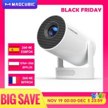 Magcubic HY300 Pro+ 4K Android 11 Proiettore portatile 8000 lumen WiFi 6 BT5.4 Teatro esterno 5W Altoparlante HiFi 720P HD supportato