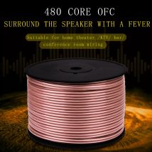 YYTCG Auto-Modifikation Lautsprecherkabel, professionelles Heimkino-Lautsprecherkabel, sauerstofffreies Kupfer-Leistungsverstärker-Audiokabel