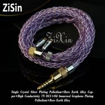ZiSin 01 8-adriges Flaggschiff-HIFI-Kopfhörer-Upgrade-Kabel mit mehreren Elementen und 4,4/3,5 mm MMCX 0,78, geeignet für Bravery F1 AKG MK4 IEM