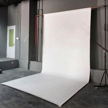 Sfondo fotografico in vinile bianco puro Fondale in tessuto Studio fotografico Sfondo Puntelli 3 * 5 piedi per oggetti di scena per servizi fotografici Streaming live