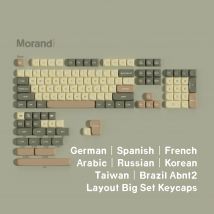 Moa-Tastenkappen, 7u, Alice-Layout, Weltraumtasten, Morandi Pbt, großes Set, Tastenkappen, Ansi, Russisch, Koreanisch, ISO, Spanisch, Deutsch, Französisch, Abnt2, Brasilien