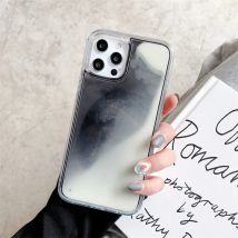 Leuchtende Treibsand-Handyhülle für iPhone 16, 15, 17 Pro Max, Nachtleuchtend, glänzend, dynamischer Sand, flüssige Rückseite, Muschel, Rumpf, Damen-Coque