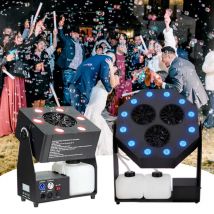Butoy 2025 Hot Storm Bubble Machine 120W 90W RGBW 3Eyes Bubble Blower for Wedding Kids Outdoor Birthday Christmas Party Gifts
