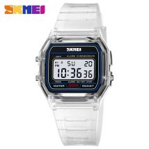 SKMEI 2056 cinturino in TPU trasparente orologio da polso da donna antiurto display retroilluminato cronometro orologi digitali donna reloj mujer