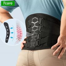 Soporte para espalda para dolor de espalda baja, ciática, hernia de disco, escoliosis, cinturón de soporte para espalda con almohadilla suave, soporte lumbar ligero