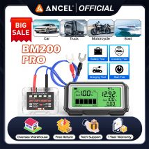 ANCEL BM200 Pro 12V Tester batteria LED Display monitor batteria Salute SOH SOC Analizzatore batteria wireless Tester di tensione